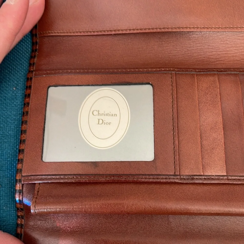 Christian Dior 90s vintage trifold wallet